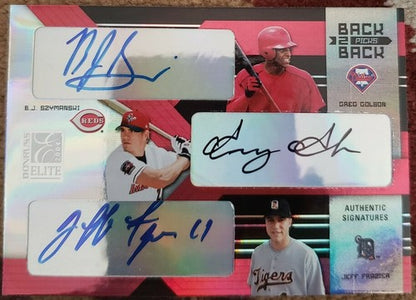 Jeff FRAZIER Greg GOLSON BJ SZYMANSKI 2004 Elite Triple Rookie AUTO Autograph SP