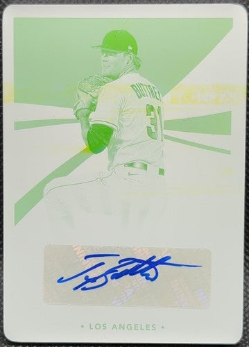 TY BUTTREY 2021 Panini Immaculate AUTO PRINTING PLATE SP #1/1 LA Angels One of