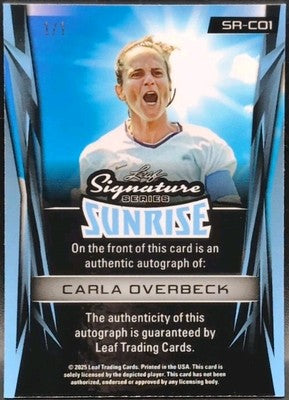 CARLA OVERBECK 2025 Leaf Signature Series Sunrise AUTO Scope SP #1/1 of USA UNC