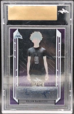 VYCTORIUS MILLER 2021-22 Leaf Metal AUTO PROOF Clear #1/1 Cowboys Silkk Master P