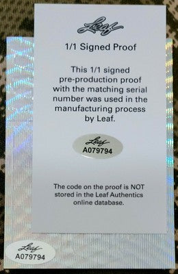 ROYBER SALINAS 2022 Leaf Metal Flight 2023 To AUTO PROOF 1/1 Athletics Braves As
