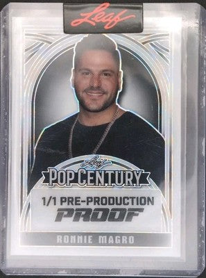 RONNIE ORTIZ-MAGRO 2024 Leaf Pop Century PROOF White Crystal SP 1/1 Jersey Shore