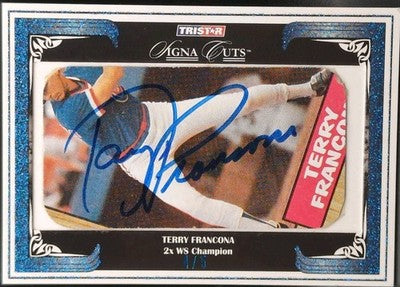 TERRY FRANCONA 2008 TriStar SignaCuts 1987 Topps CUT AUTO SP #4/5 Cubs Red Sox