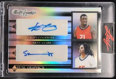 Kofi COCKBURN Skyy CLARK 2022-23 Leaf Multigraphics DUAL AUTO Platinum SP #2/2