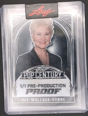 DEE WALLACE-STONE 2024 Leaf Pop Century PROOF Black Scope SP #1/1 E.T. Halloween