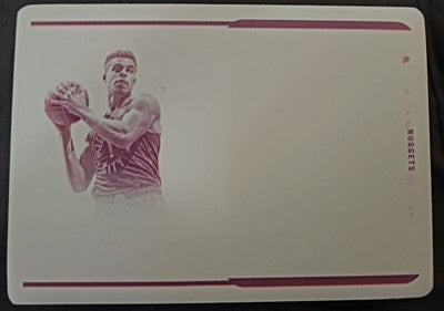 MICHAEL PORTER JR 2022-23 Panini Flawless Patch Auto PRINTING PLATE #1/1 Nuggets