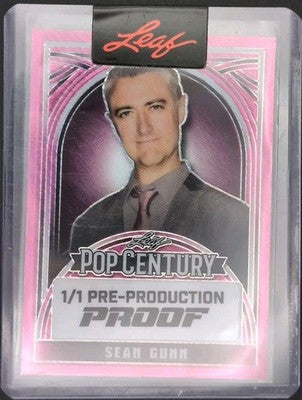 SEAN GUNN 2024 Leaf Pop Century PROOF #1/1 Guardians Of The Galaxy Gilmore Girls