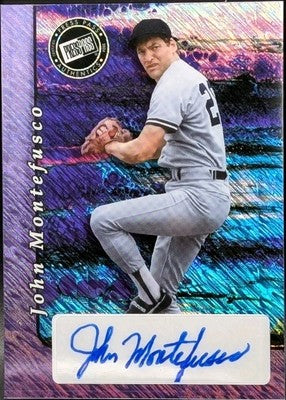 JOHN MONTEFUSCO 2024 Leaf Collective 2000 Press Pass AUTO SP #1/1 Yankees Giants