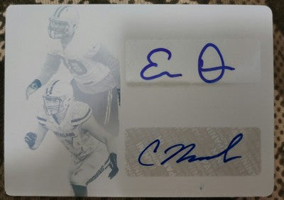 Carl NASSIB Emmanuel OGBAH 2016 Panini Limited RC AUTO PRINTING PLATE 1/1 Browns