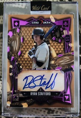 RYAN STAFFORD 2024 Wild Card 5 Draw RC AUTO Purple Foil GOLD SP #1/1 of Orioles