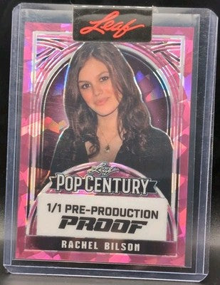 RACHEL BILSON 2024 Leaf Pop Century PROOF Pink Crystal SP #1/1 The O.C. Jumper