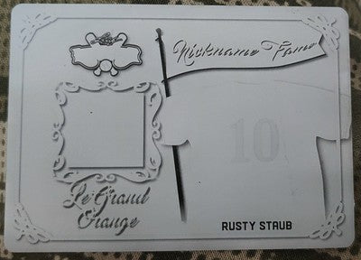 RUSTY STAUB 2021 Leaf Lumber Nickname Fame PRINTING PLATE #1/1 Mets Expos Astros