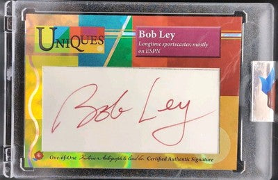 BOB LEY 2025 Historic HA Uniques RED INK CUT AUTO #1/1 ESPN FIFA World Cup UEFA