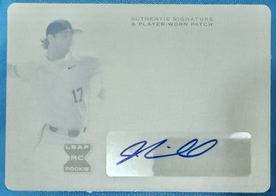 JEFF CRISWELL 2020 Leaf Trinity AUTO PRINTING PLATE SP 1/1 A's Athletics Rockies