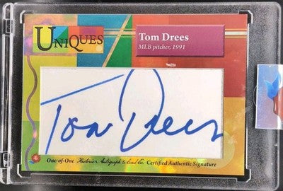 TOM DREES 2025 Historic Autographs HA Uniques CUT AUTO SP #1/1 of 1991 White Sox
