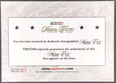 MIKE McCORMICK 2008 TriStar SignaCuts CUT AUTO 67' NL Cy INSCRIPTION #/39 Giants