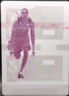 CHRISTIAN KOLOKO 2022-23 Panini Noir Elegant Decor PRINTING PLATE SP 1/1 Raptors