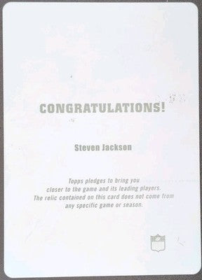 STEVEN JACKSON 2006 Topps Draft Picks Prospects PRINTING PLATE #1/1 Rams Falcons