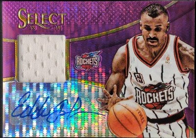 EDDIE JOHNSON 2013-14 Panini Select AUTO JERSEY Purple SP /99 Rockets Kings Suns