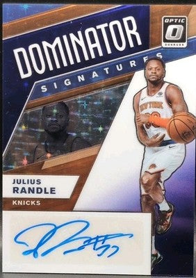 JULIUS RANDLE 2019-20 Donruss Optic AUTO Purple Stars Prizm #29/29 Knicks Wolves