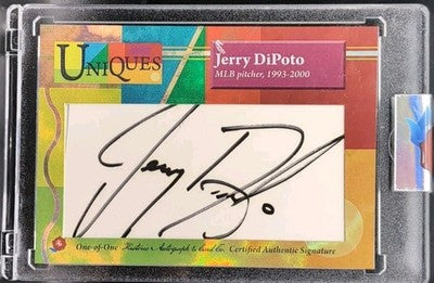 JERRY DIPOTO 2025 Historic HA Uniques CUT AUTO SP 1/1 Rockies Angels Mariners GM