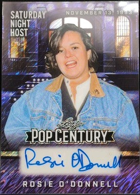ROSIE O'DONNELL 2025 Leaf Pop Century SNL Host AUTO SP 1/1 A League Of Their Own