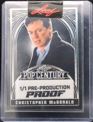 CHRISTOPHER McDONALD 2024 Leaf Pop Century PROOF #1/1 Shooter McGavin Star Trek