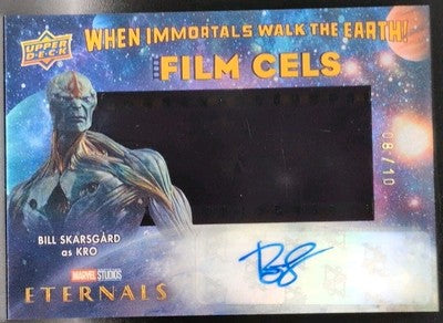 BILL SKARSGARD as KRO 2023 Upper Deck Marvel Eternals Film Cels AUTO Gold SP /10