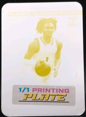 JALEN HOOD-SCHIFINO 2023-24 Leaf Flash Whatnot 4X PRINTING PLATE SET #1/1 Lakers