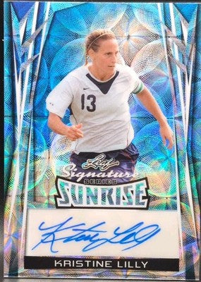 KRISTINE LILLY 2025 Leaf Signature Series Sunrise AUTO SP #1/1 of USA World Cup