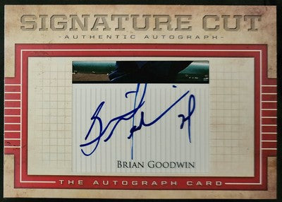 BRIAN GOODWIN 2008 The Autograph Card Signature Cut RC AUTO SP #1/1 of Nationals