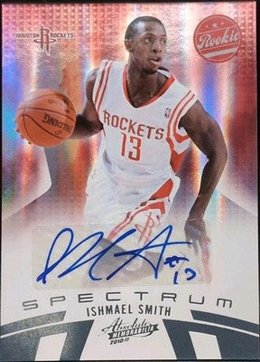 ISHMAEL SMITH 2010-11 Absolute Memorabilia RC AUTO Platinum SP #/25 Rockets Ish