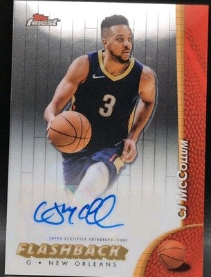 CJ McCOLLUM 2024-25 Topps Finest Flashback AUTO Pelicans Wizards Trail Blazers