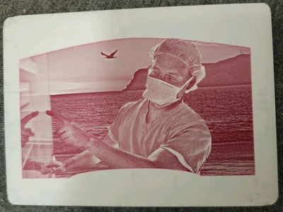 REGGIE HO 2017 UD Goodwin Champions PRINTING PLATE SP #1/1 of Norte Dame Hawaii