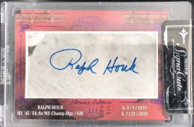 RALPH HOUK 2011 TriStar SignaCuts Bronx Edition AUTO #1/1 Yankees Tigers Red Sox