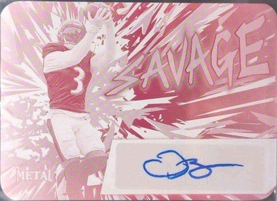 ODELL BECKHAM JR. 2024 Leaf Metal AUTO PRINTING PLATE SP #1/1 Giants Rams Ravens