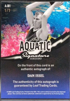 DAN ISSEL 2025 Leaf Signature Series Aquatic AUTO Crab Lava 1/1 Nuggets Colonels