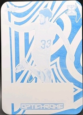 JOHNNY JUZANG 2022-23 Leaf OptiChrome Base Auto PRINTING PLATE #1/1 of Jazz UCLA