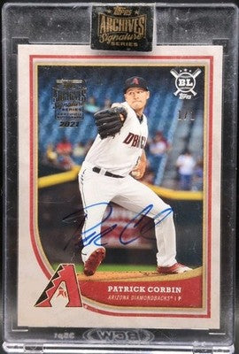 PATRICK CORBIN 2021 Topps Archives Signature Series 2018 Big League AUTO SP #1/1