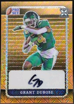 GRANT DuBOSE 2023 Leaf Pro Set Metal AUTO Gold Mojo SP 1/1 of Dolphins Charlotte