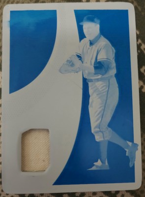 LEO DUROCHER 2021 Panini Immaculate Jersey PATCH PRINTING PLATE 1/1 Cubs Dodgers