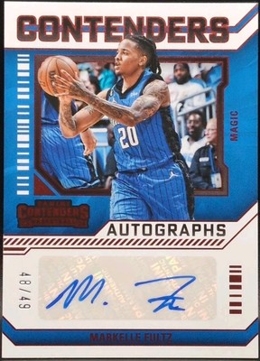 MARKELLE FULTZ 2023-24 Panini Contenders AUTO Red Foil SP #/49 76ers Magic Kings
