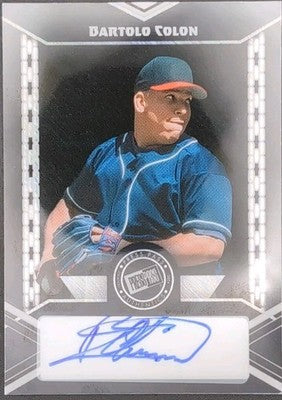 BARTOLO COLON 2024 Leaf Collective 2000 Press Pass AUTO #5/5 Mets Yankees Angels