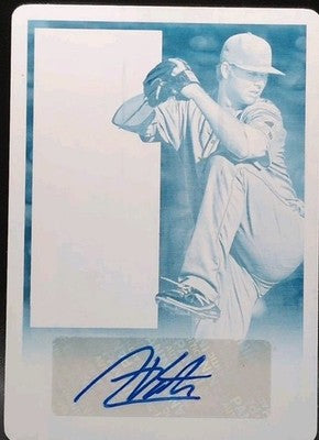AUSTIN VOTH 2015 Panini Contenders Ticket AUTO PRINTING PLATE SP #1/1 Nationals