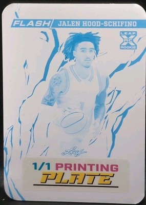 JALEN HOOD-SCHIFINO 2023-24 Leaf Flash Whatnot 4X PRINTING PLATE SET #1/1 Lakers