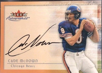 CADE McNOWN 2000 Fleer Tradition Autographics AUTO SP Bears Dolphins 49ers UCLA