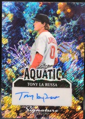 TONY LA RUSSA 2025 Leaf Signature Series AUTO Coral #1/1 Cardinals A's White Sox