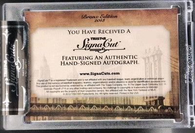 BILL MILLER 2013 TRISTAR SignaCuts Bronx Edition CUT AUTO RED SP #5/5 NY Yankees