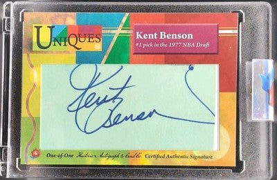 KENT BENSON 2025 Historic HA Uniques CUT AUTO #1/1 Pick 1977 Bucks Pistons Jazz