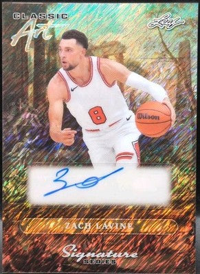 ZACH LaVINE 2025 Leaf Signature Series Classic Art AUTO 1/1 T-Wolves Bulls Kings